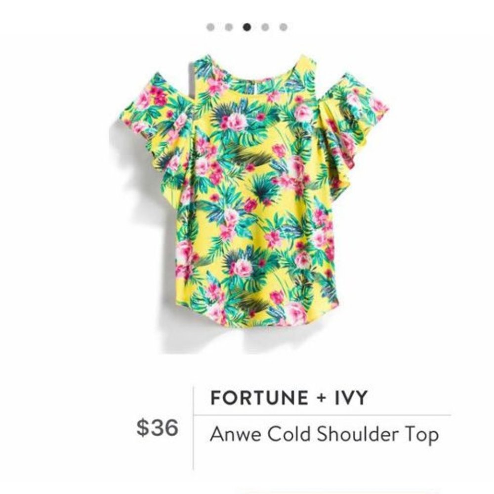 Stitch Fix: Fortune + Ivy Anwe Cold Shoulder Top